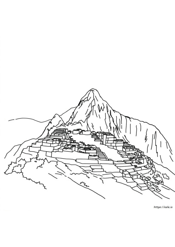 Machu Picchu Da Colorare