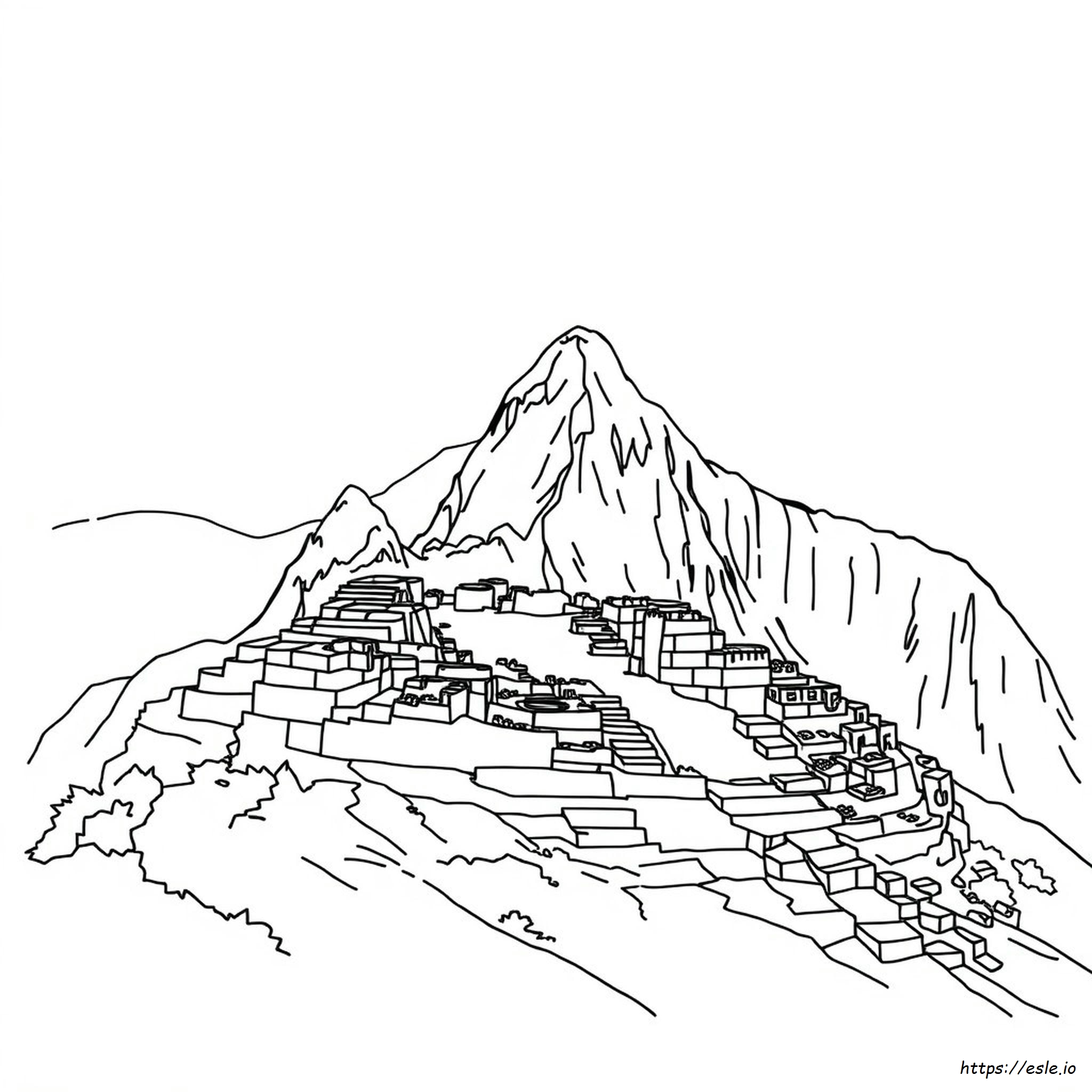 Machu Picchu Coloring