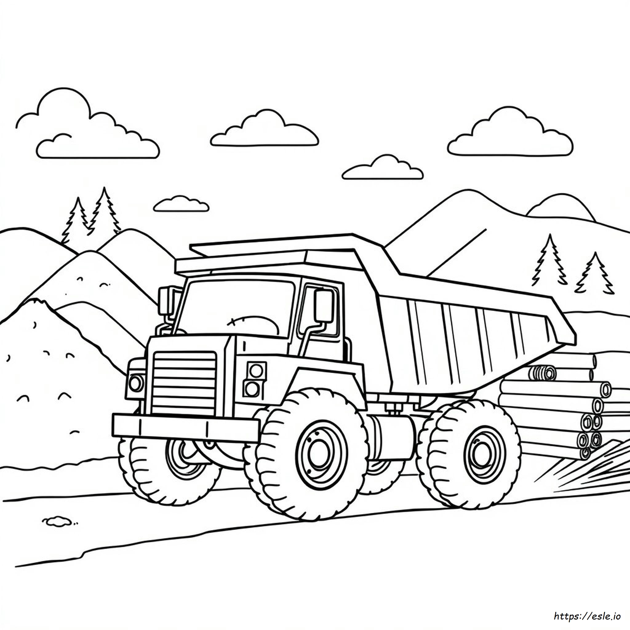Coloring Pages Of Dump Trucks