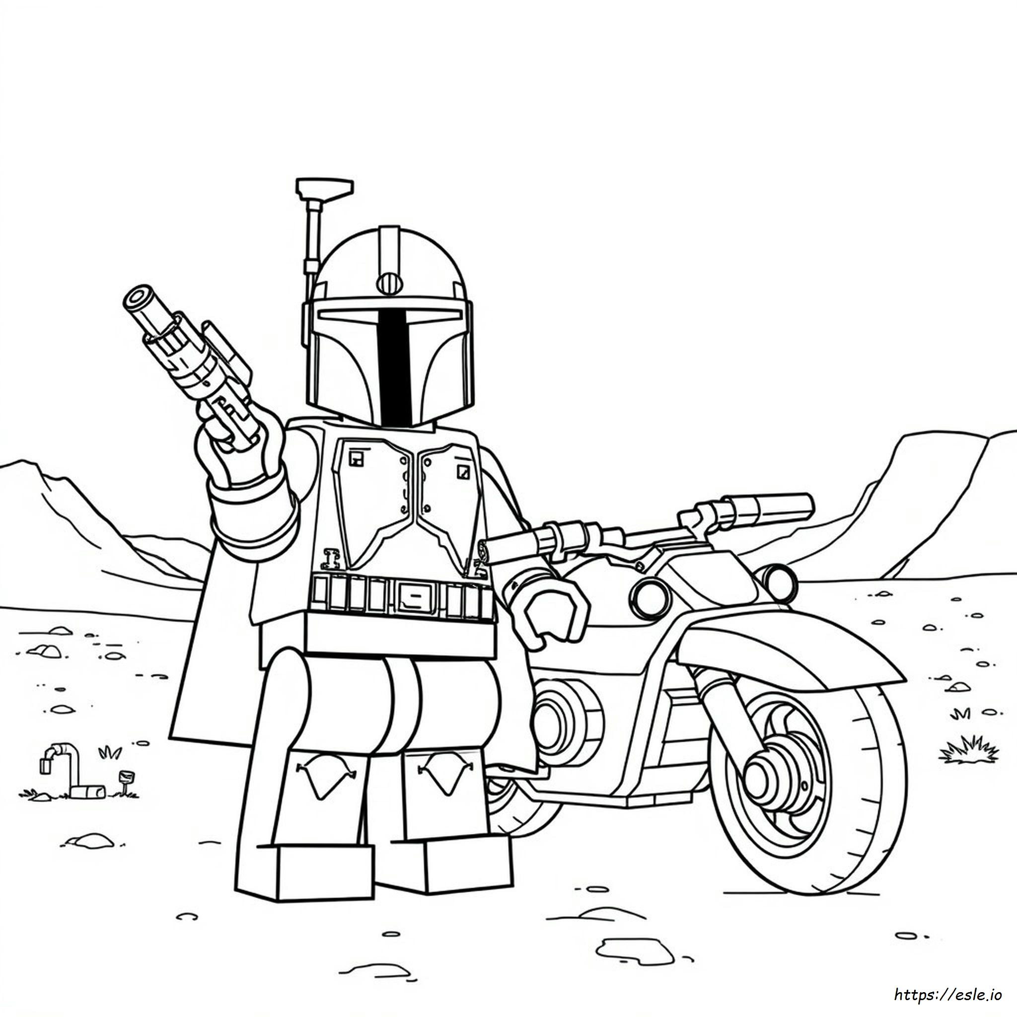 Boba Fett Helmet Coloring Page
