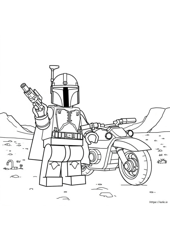 Lego Boba Fett Coloring Pages