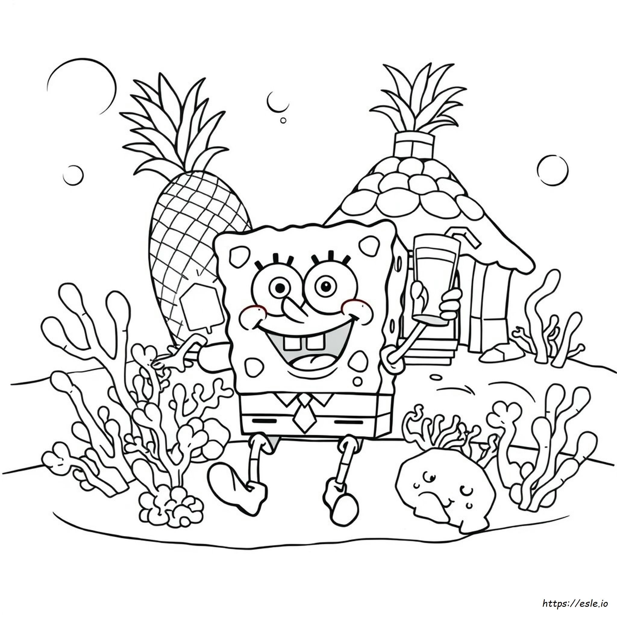 Spongebob Squarepants Gambar Mewarnai