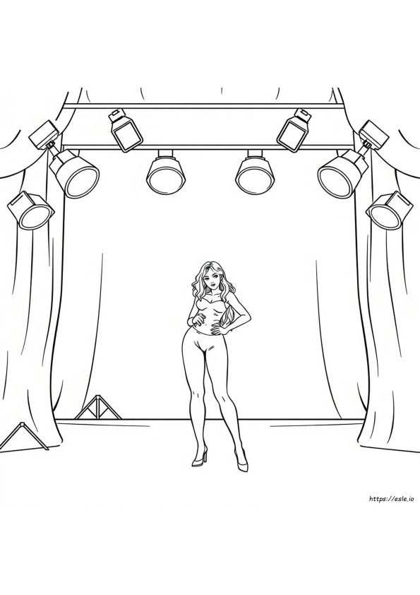 Model Colouring Pages