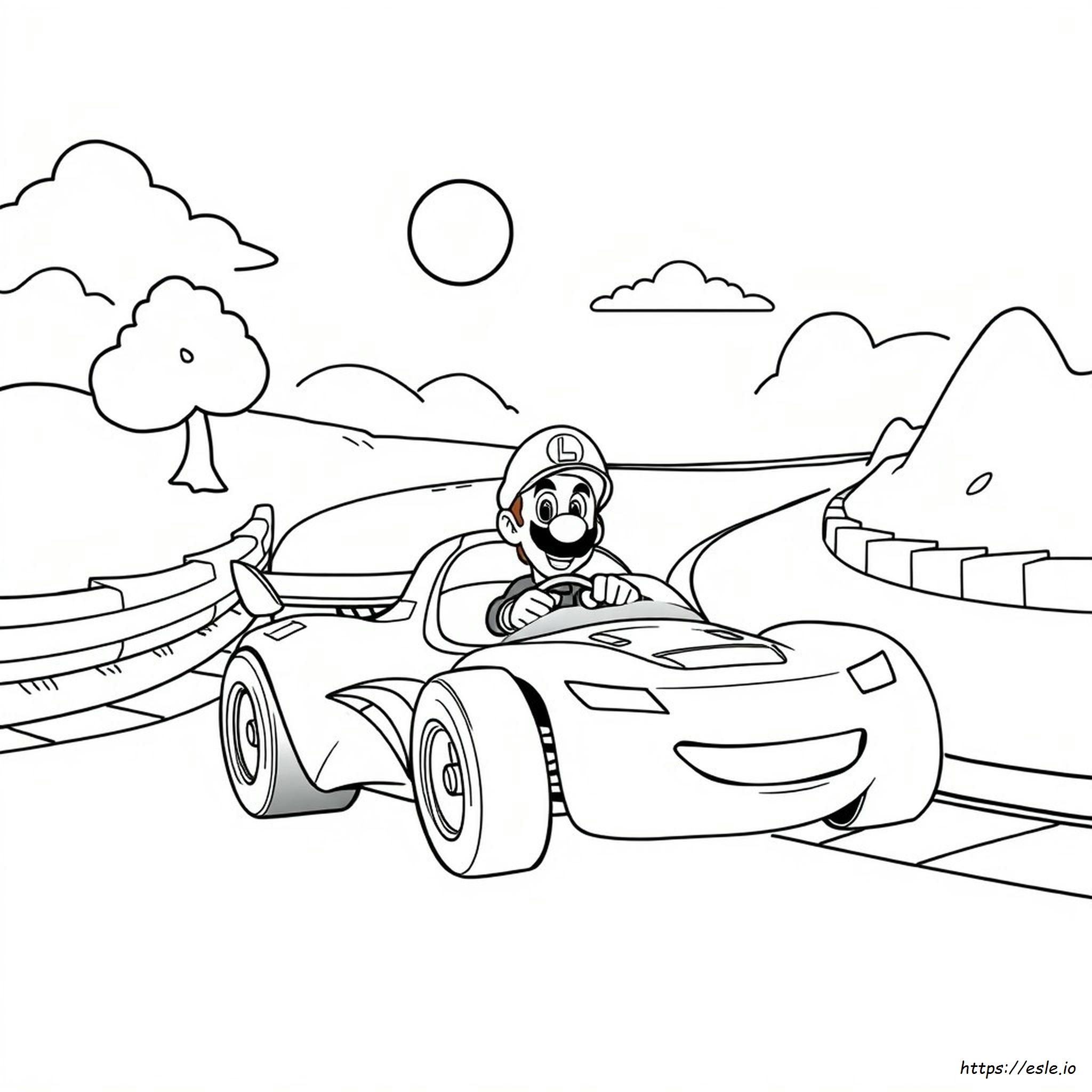Cars Luigi Coloring Pages