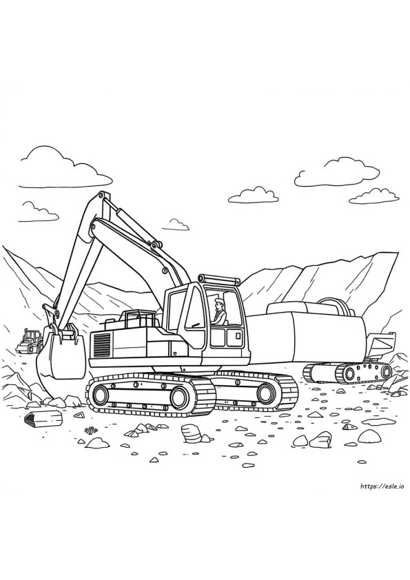 Coloriage Pelleteuse