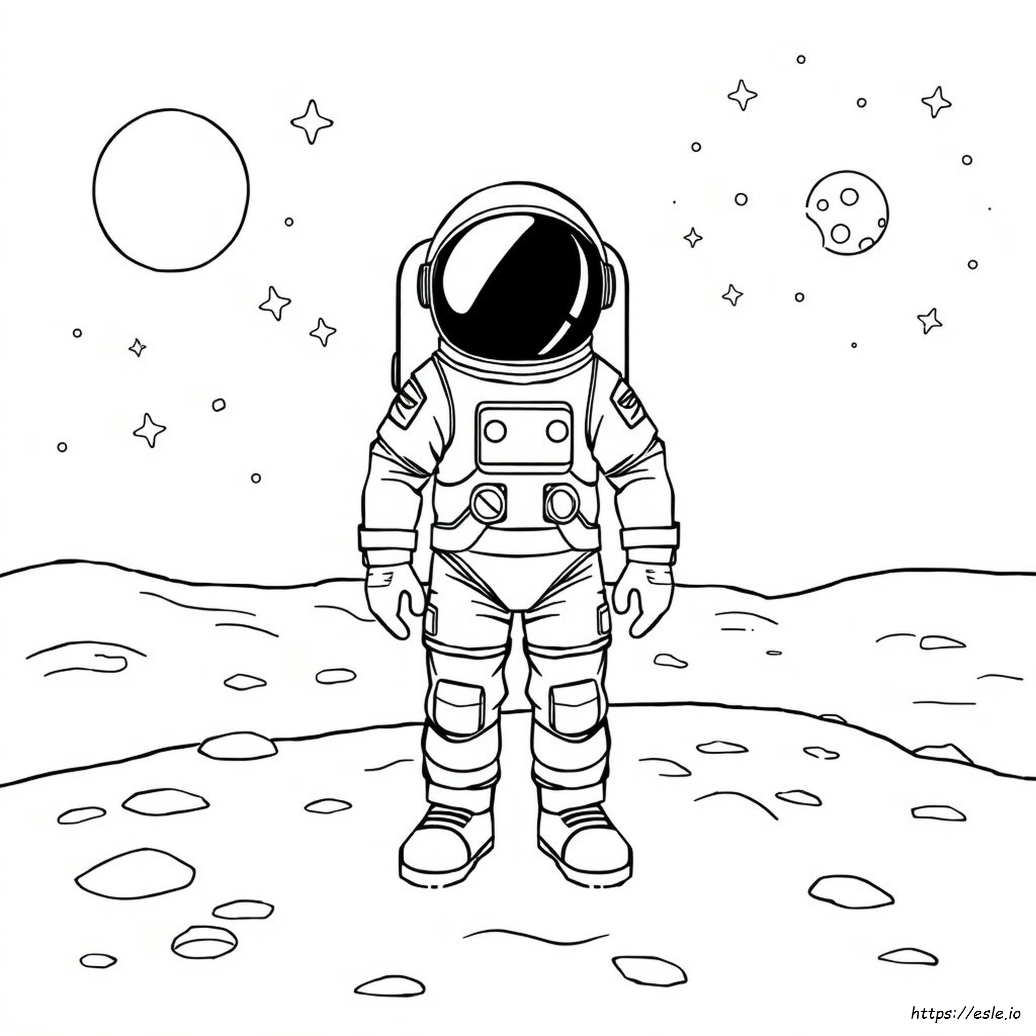 Space Suit Coloring Page