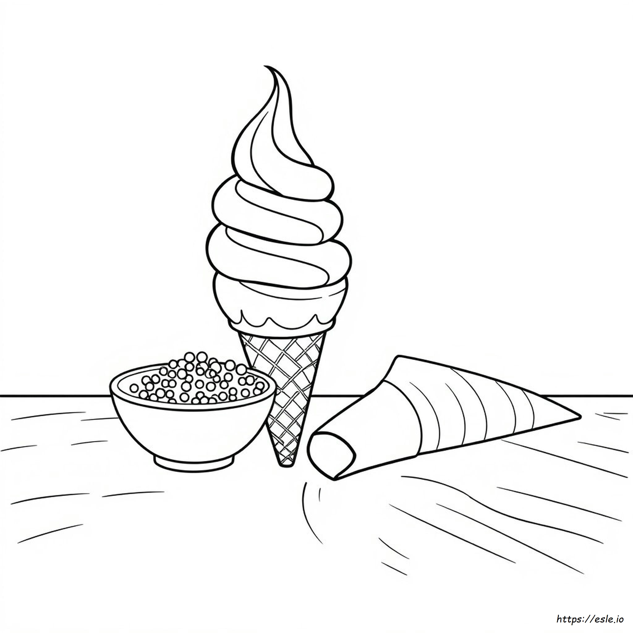 Coloriage Crème Glacée