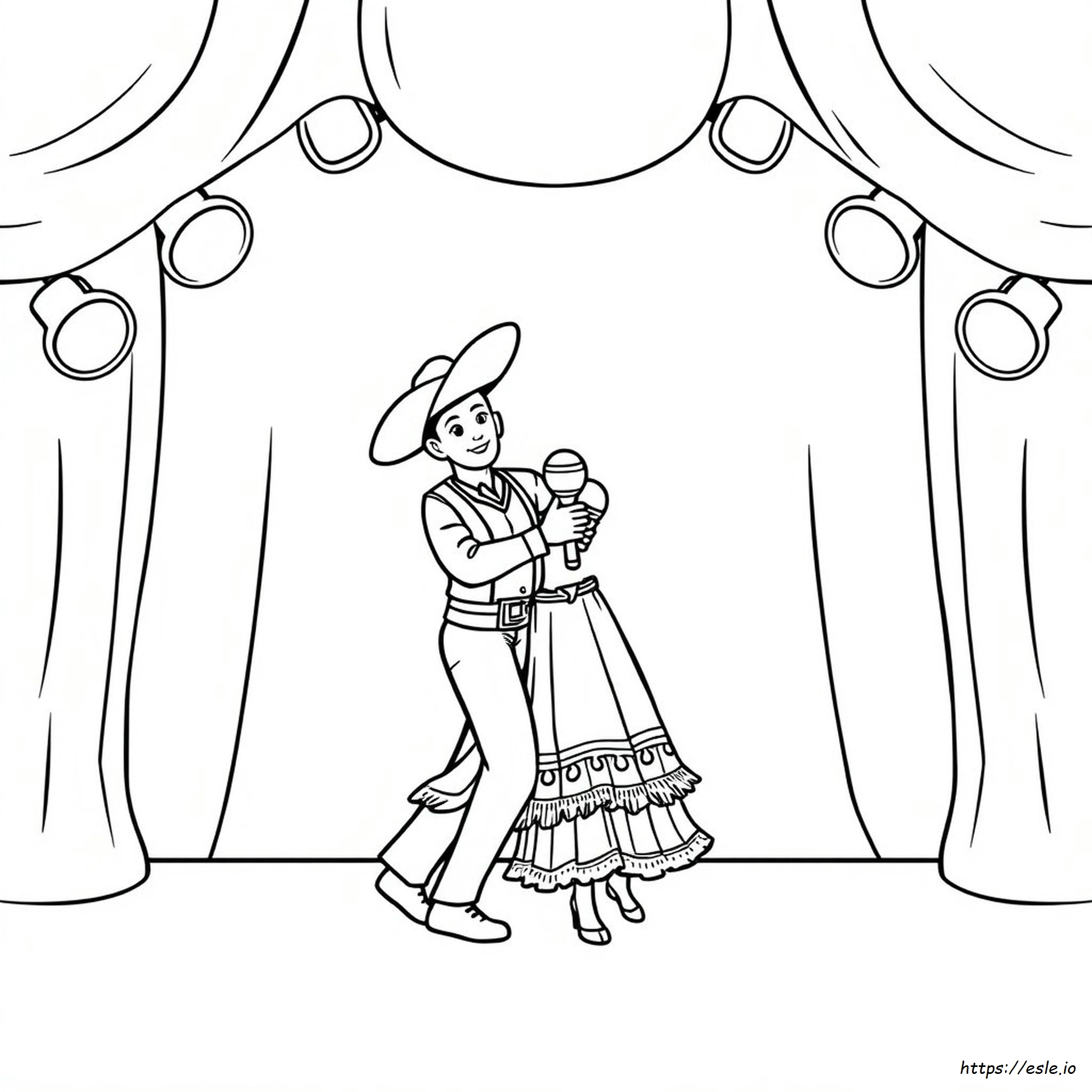 Folklorico Coloring Pages