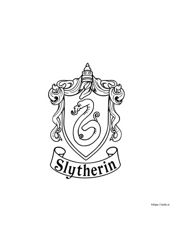 Slytherin Crest Coloring Page