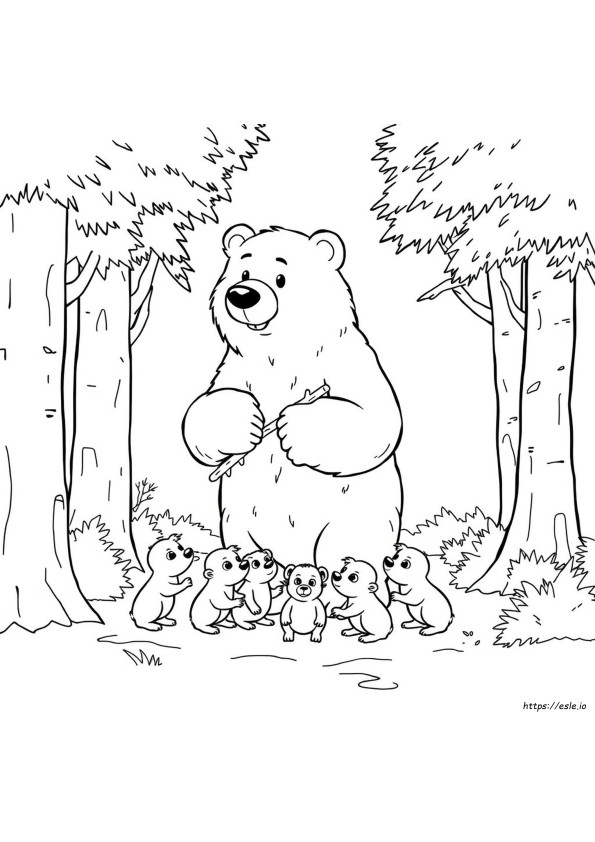 Grizzy Și Lemmingii Urșii Grizzly De Colorat
