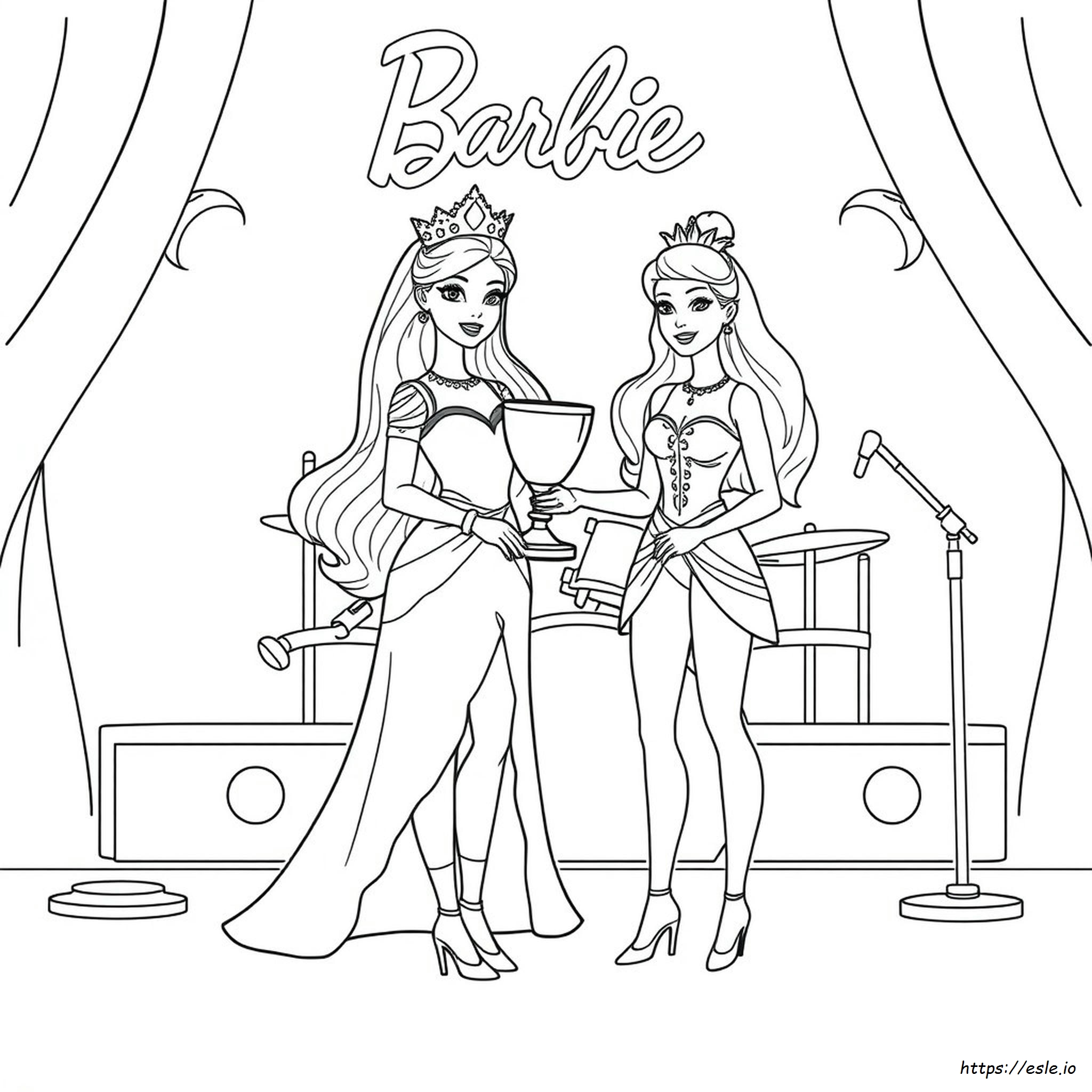 Coloriages Barbie Princesse Et La Popstar