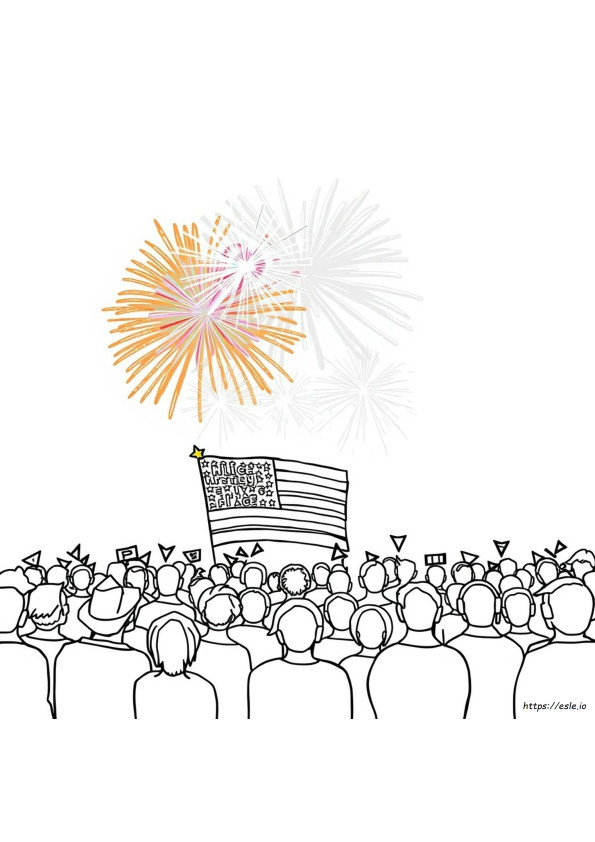 July 4 Coloring Pages Free