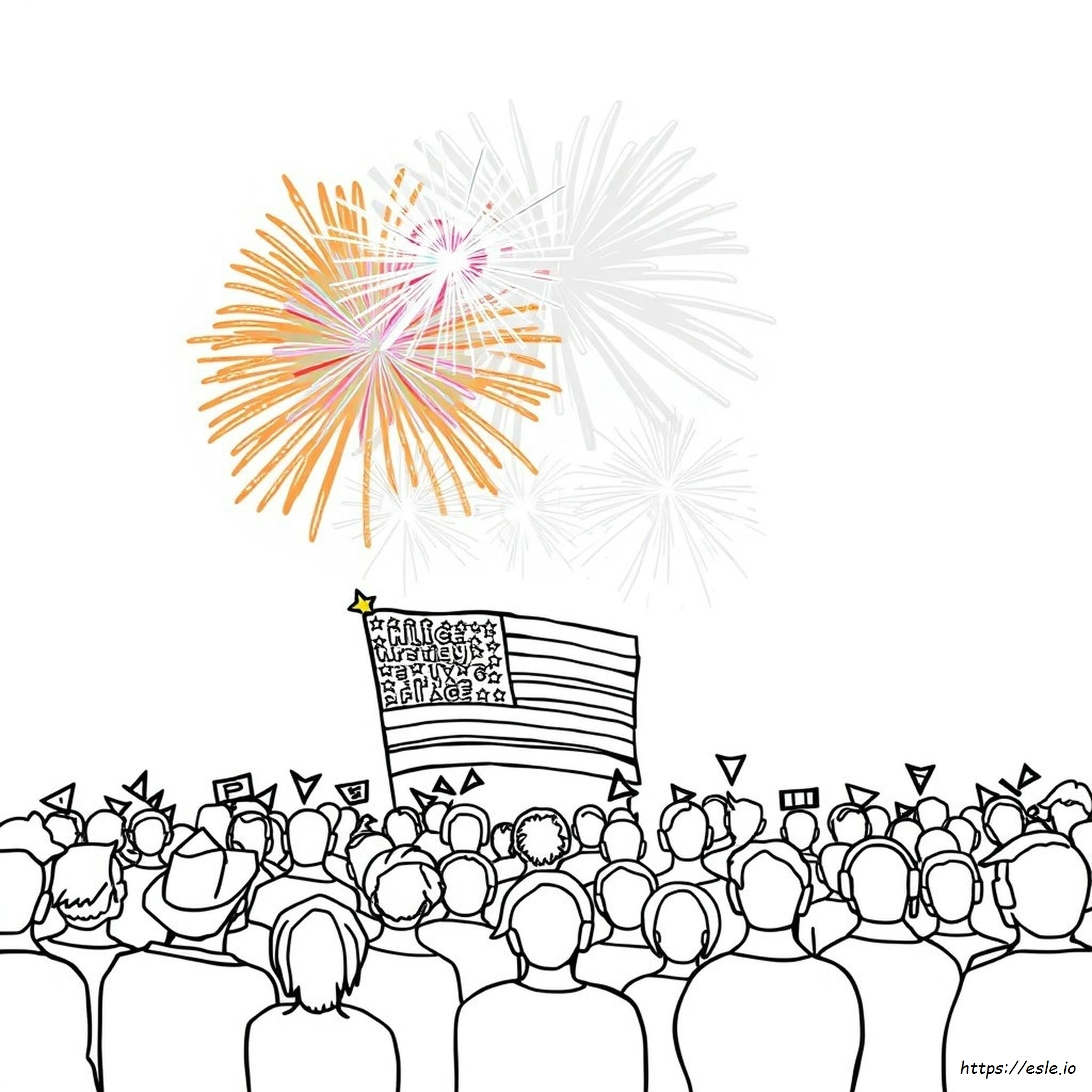 Coloriages 4 Juillet Gratuits