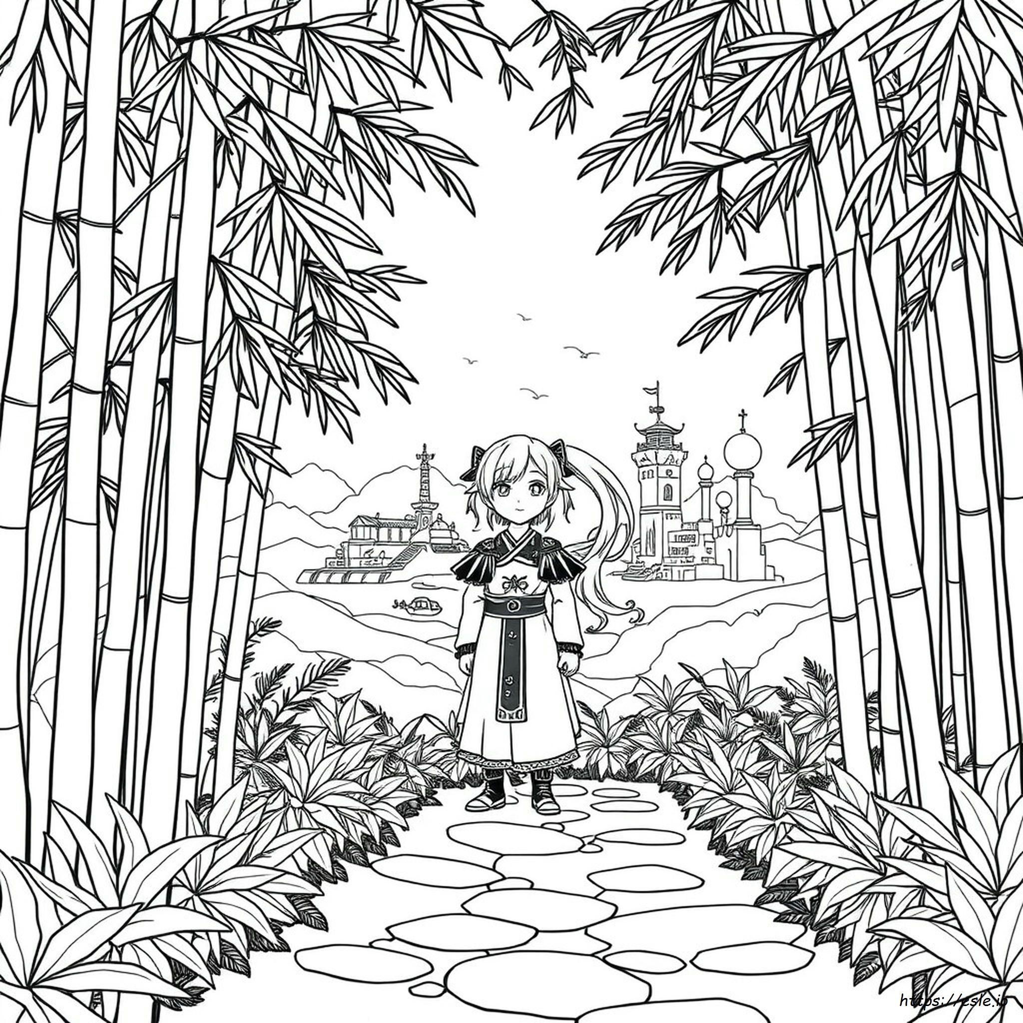 Genshin Coloring Page