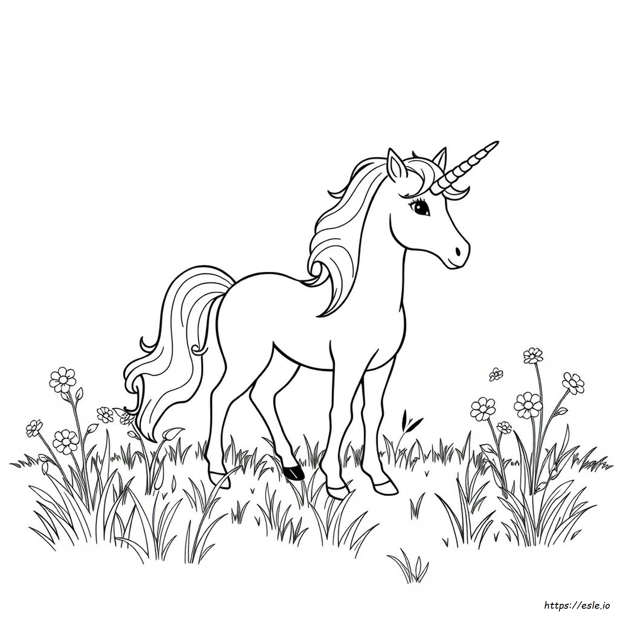 Unicorn For Printing And Coloring