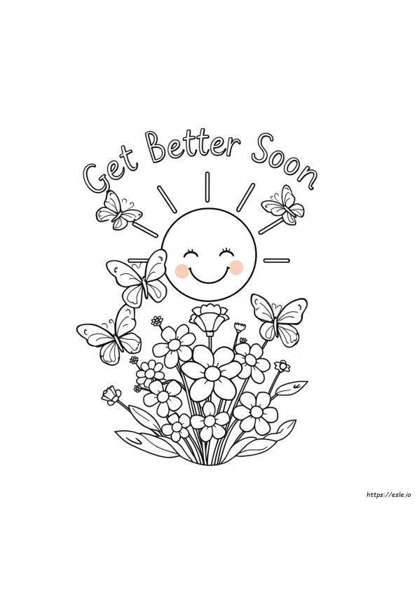 Get Better Soon Coloring Page