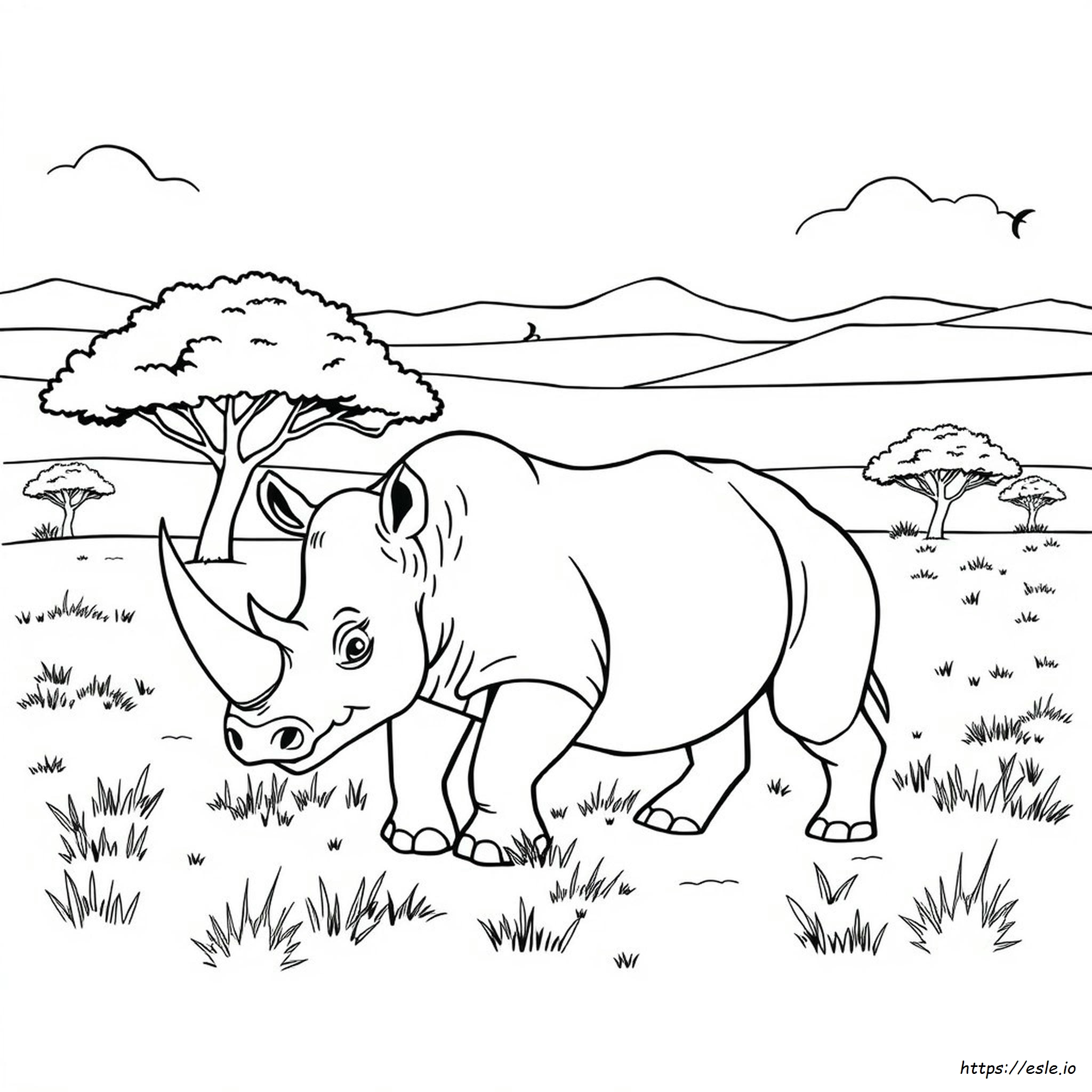 Rhinoceros Colouring
