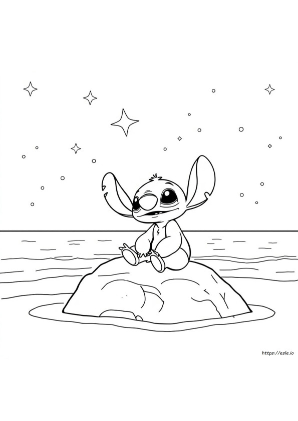 Small Stitch Coloring Pages