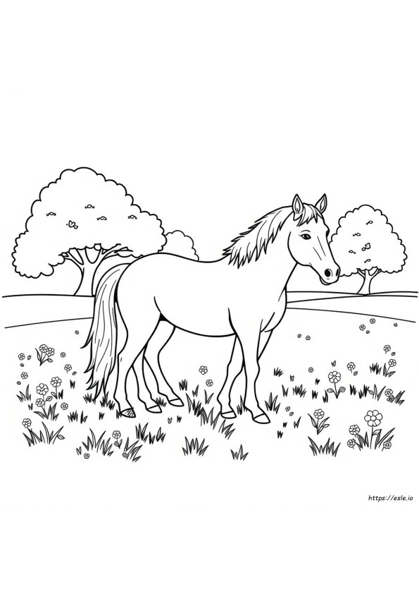 Cavalos Para Colorir Online Grátis