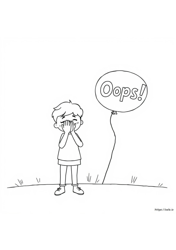 Embarrassment Coloring Page