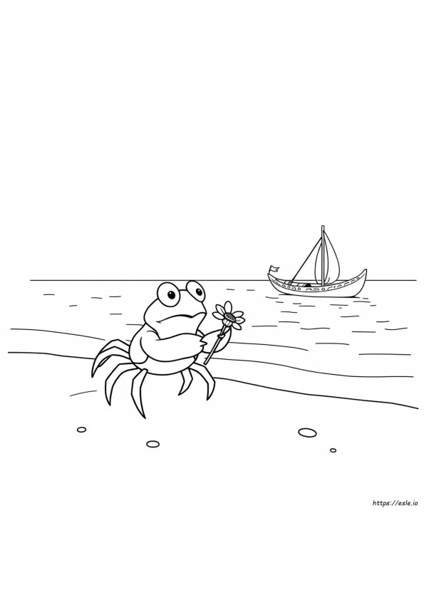 Crab From Moana Coloring Page