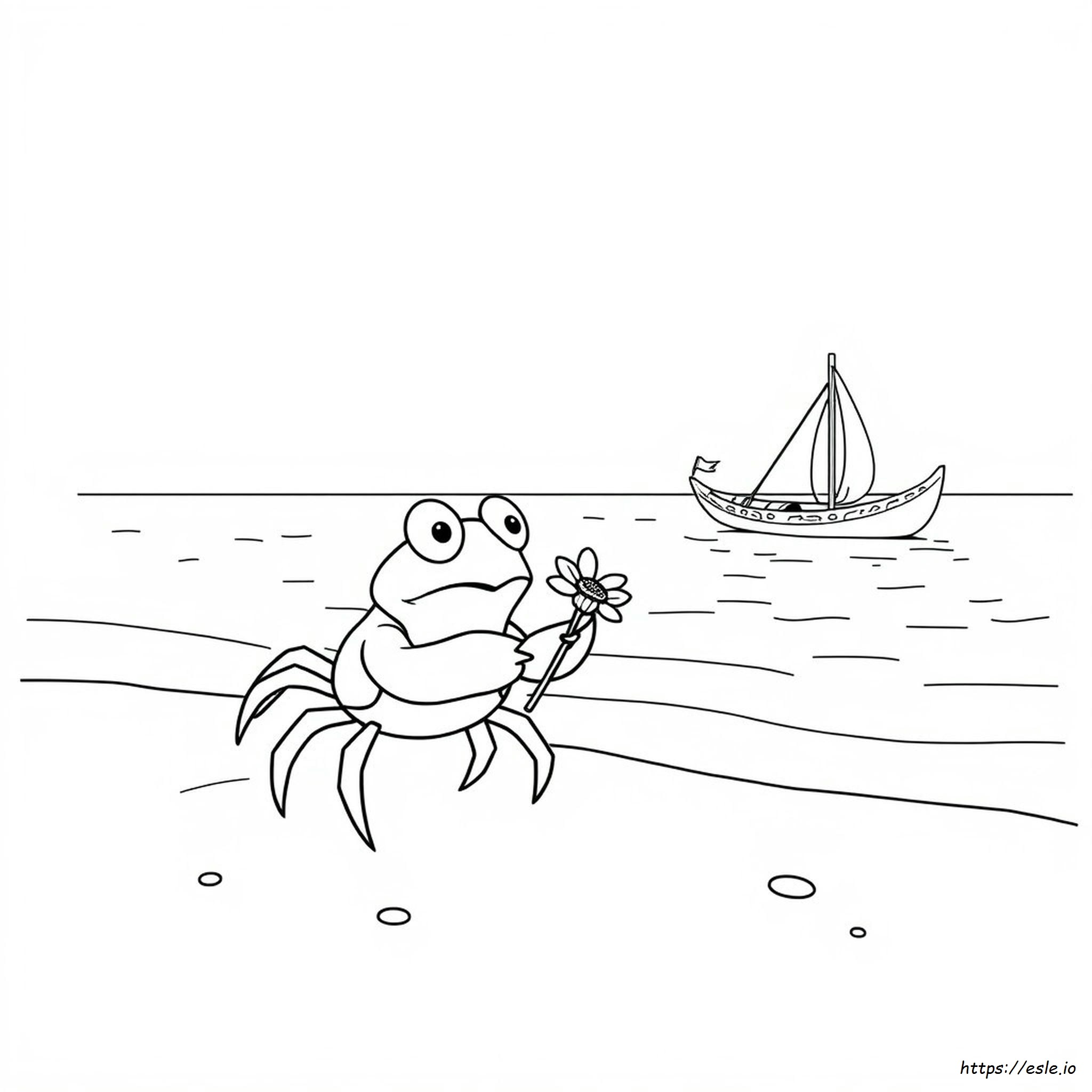 Crab From Moana Coloring Page