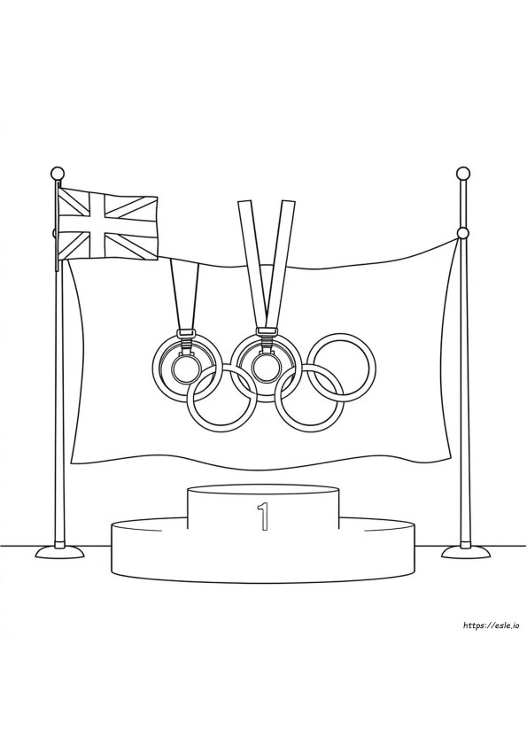 Pagina Da Colorare Delle Medaglie Olimpiche