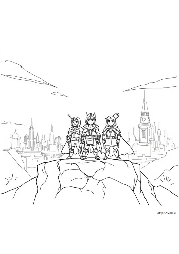 Heroes Of Goo Jit Zu Colouring Pages