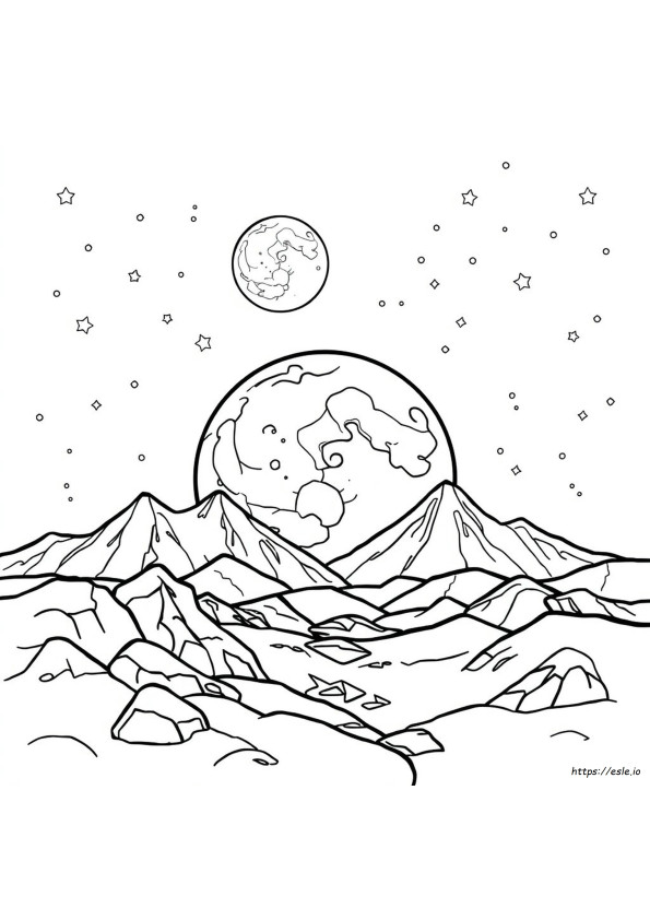New Moon Coloring Page