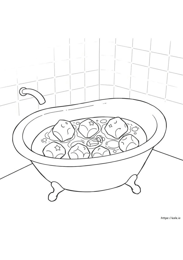Colorant Alimentaire Dans Le Bain