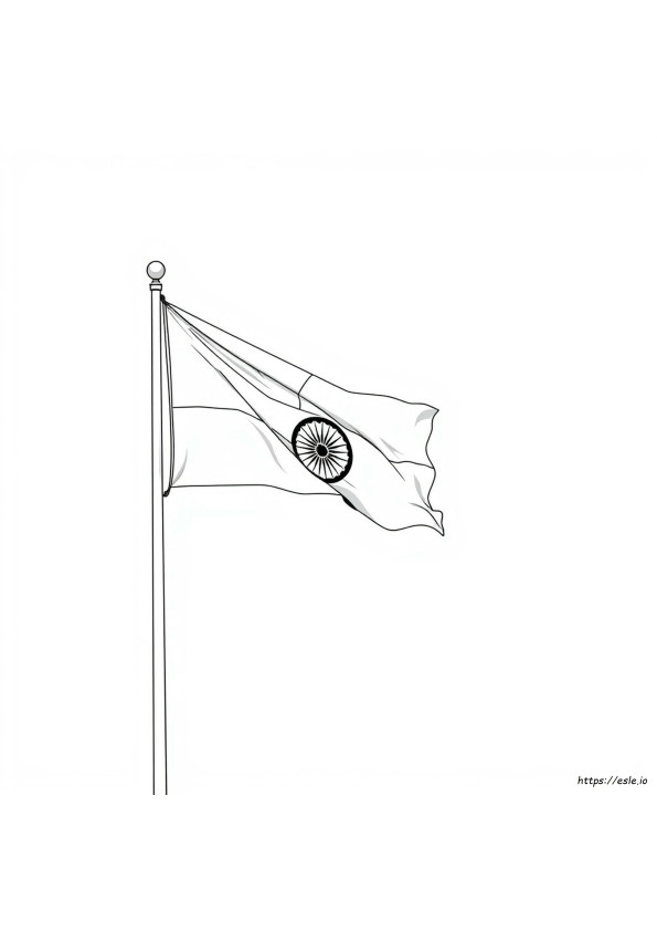 Indiase Vlag Printbare Kleurplaten