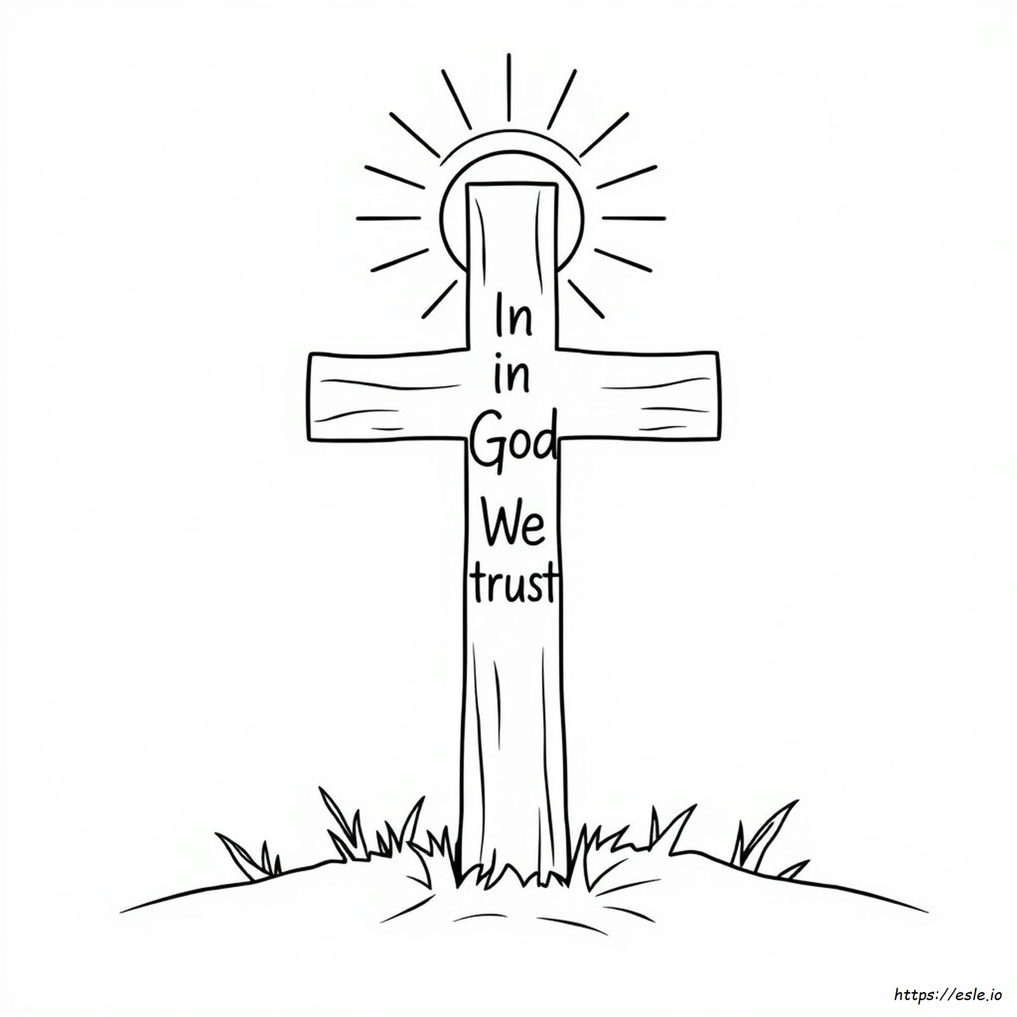 Coloriage En Dieu Nous Croyons