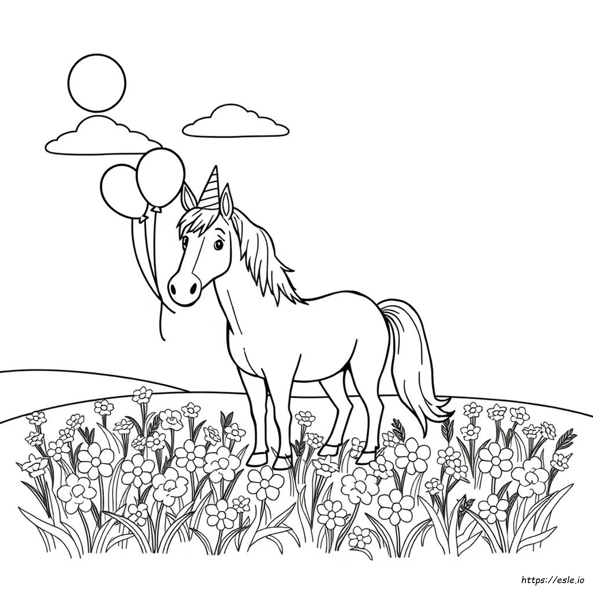 Coloriages Joyeux Anniversaire Cheval