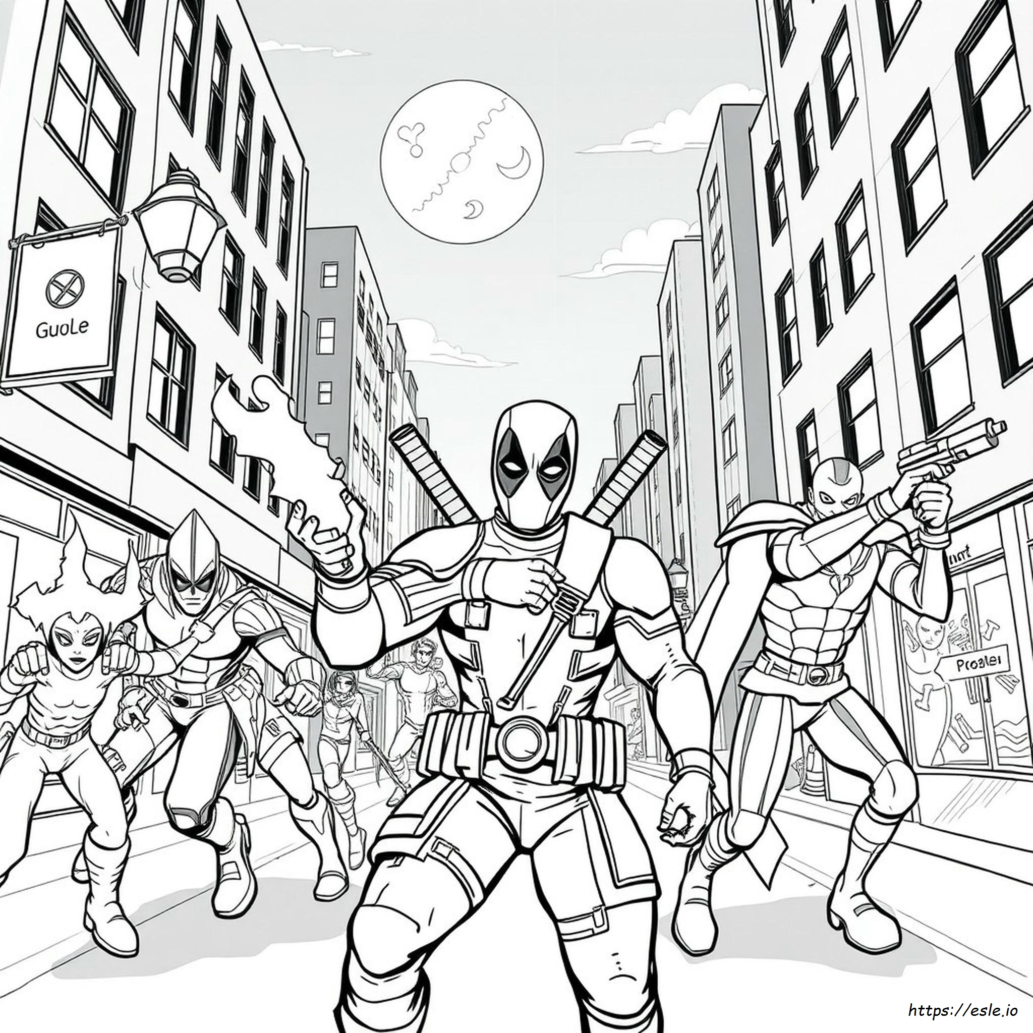 Coloring Pictures Of Deadpool