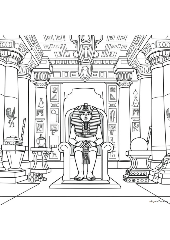 Printable King Tut Coloring Pages