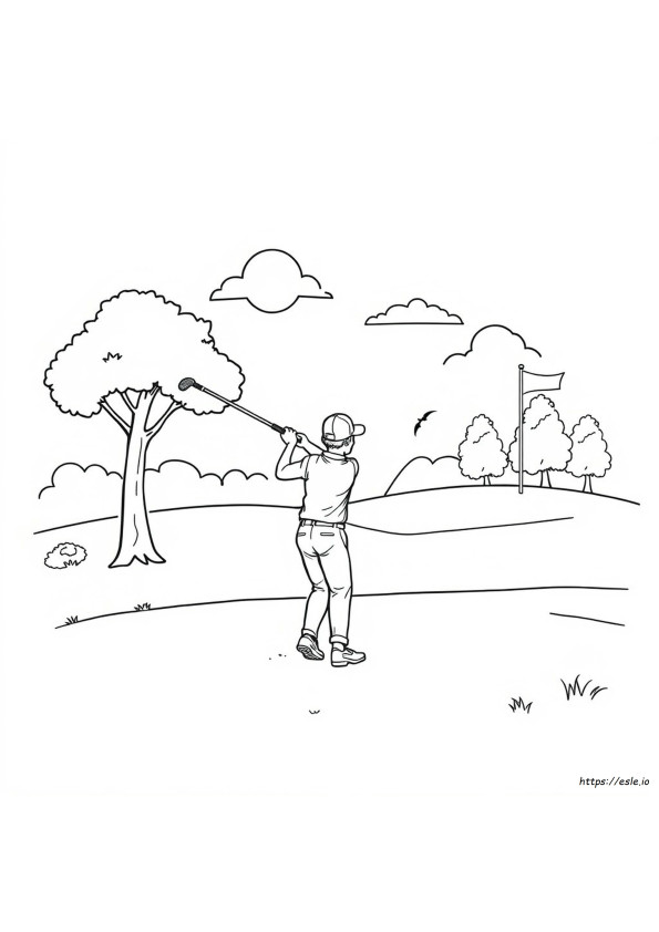 Golfista Da Colorare