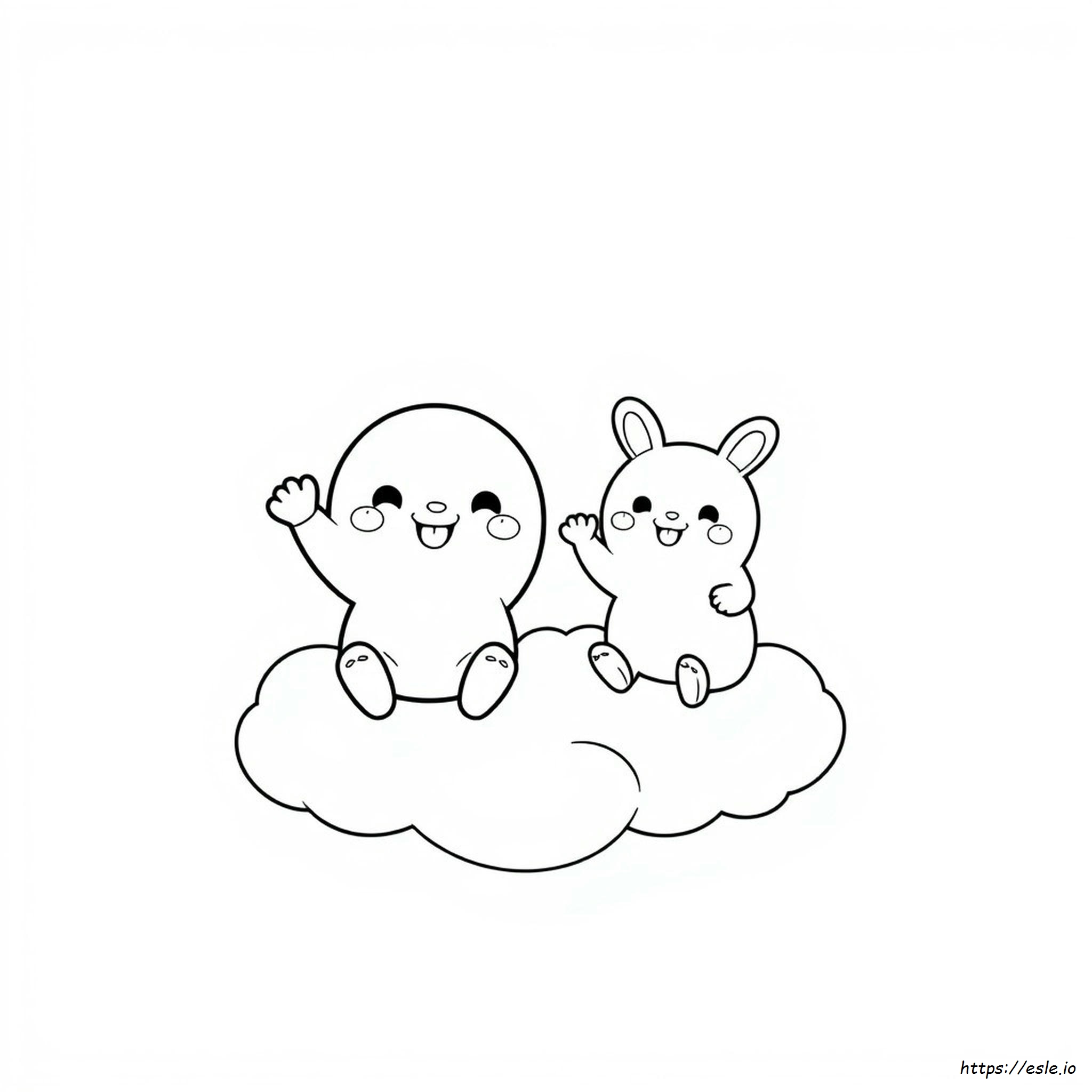 Molang And Piu Piu Coloring Pages