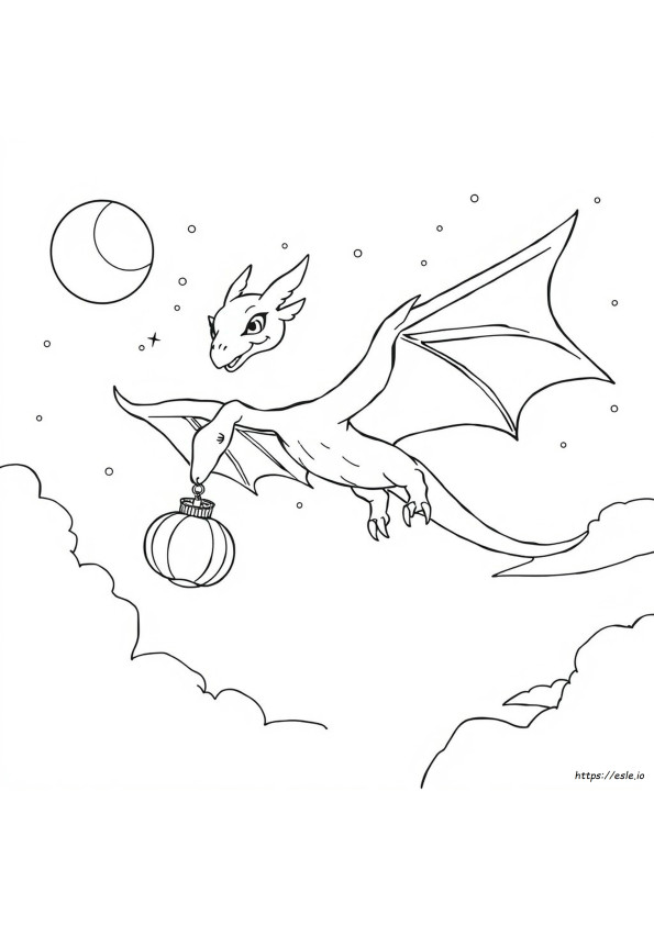 Dracovish Coloring Page