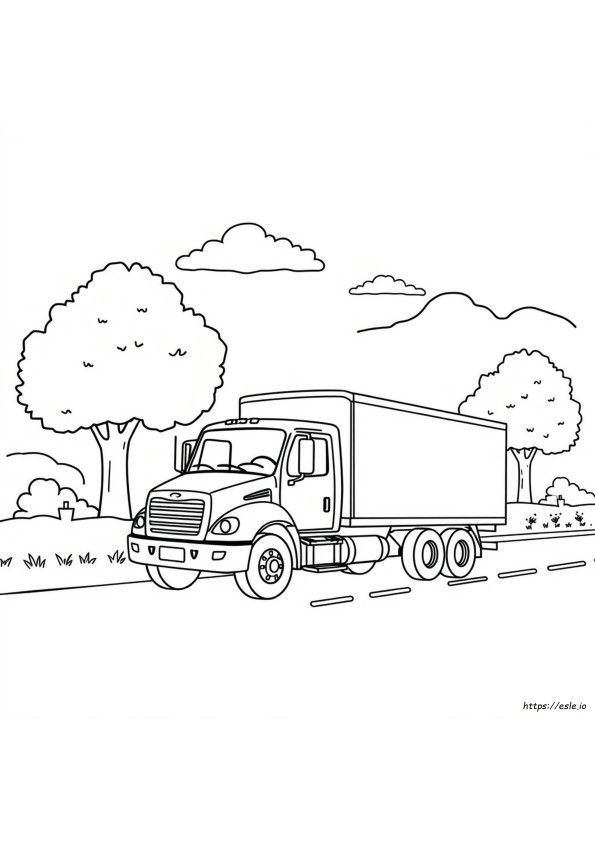 Truck Colouring Sheet