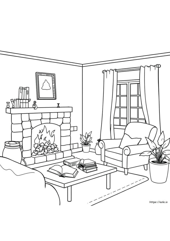 Rumah Untuk Mewarnai Gambar