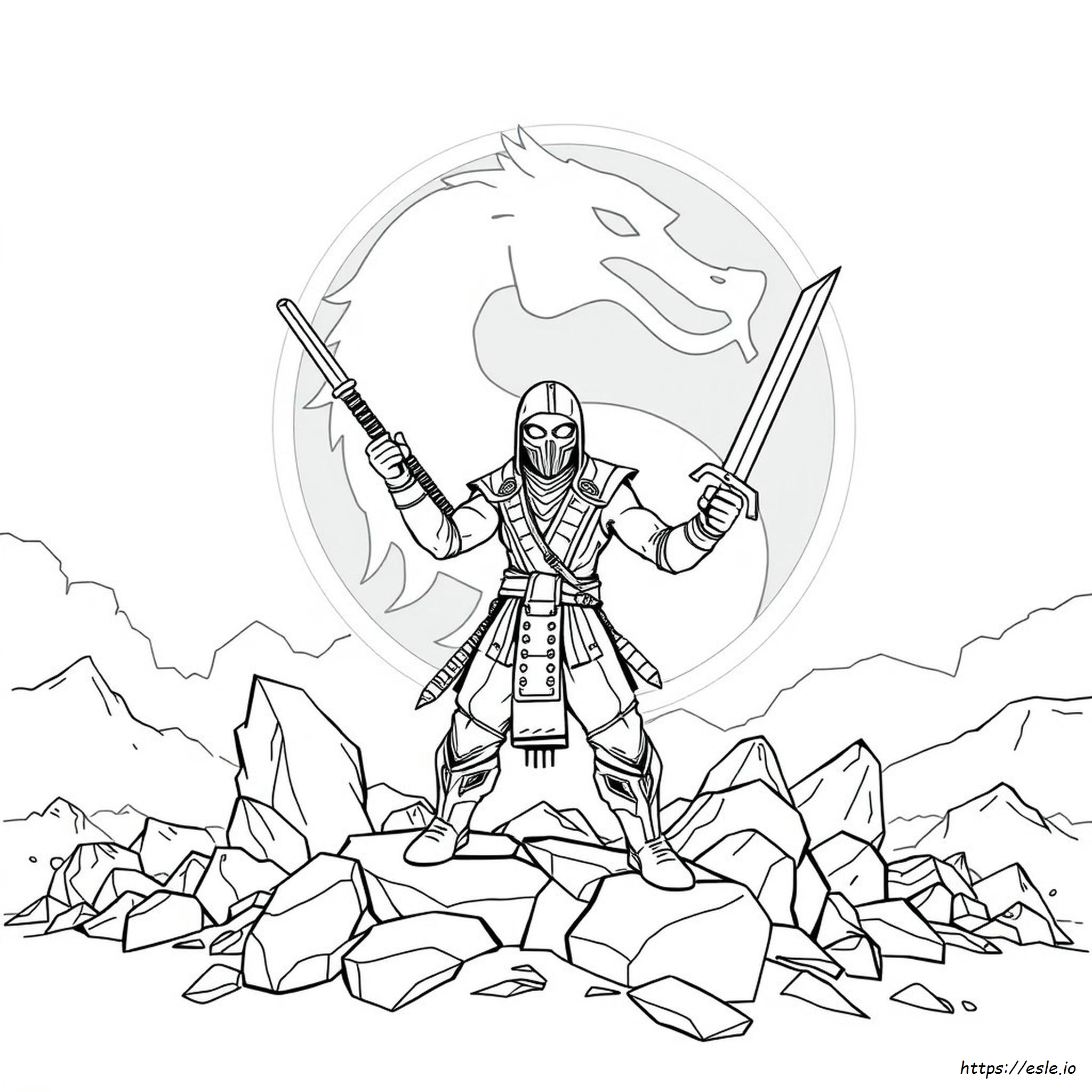 Mortal Kombat Printable Coloring Pages