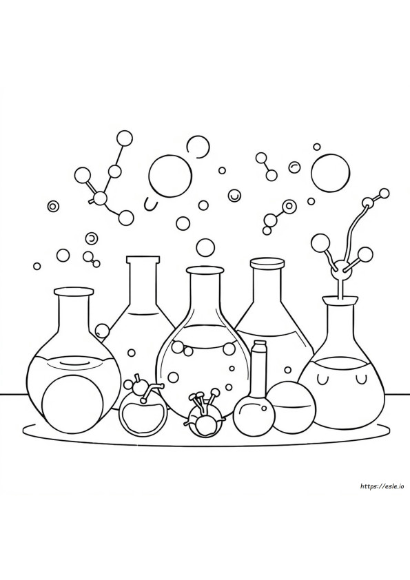 Páginas Para Colorear De Ciencias Y Materia