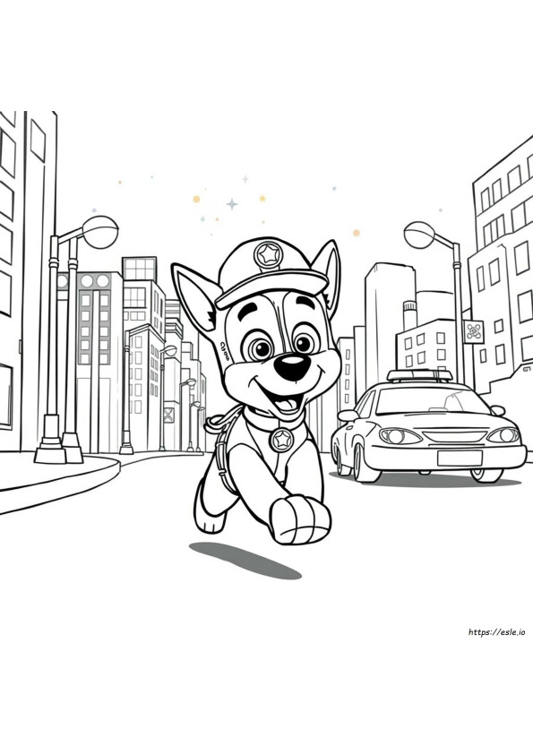 Chase Coloring Page Printable