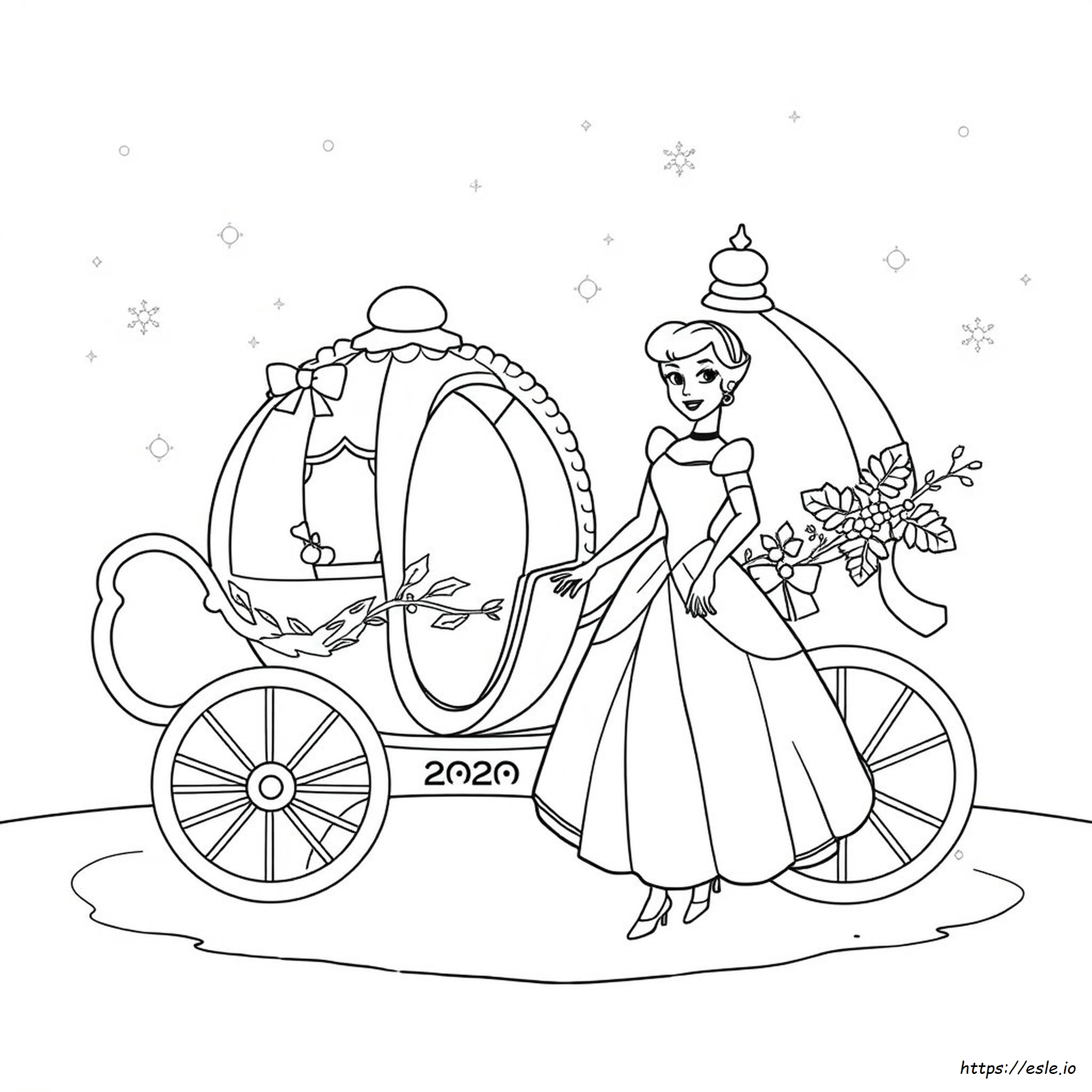 Printable Easy Disney Christmas Coloring Pages