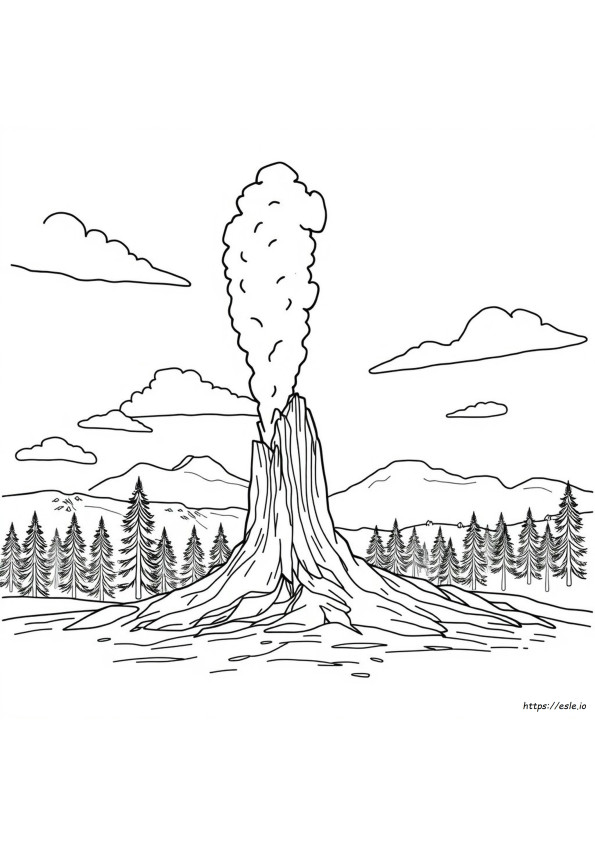 Old Faithful Para Colorir