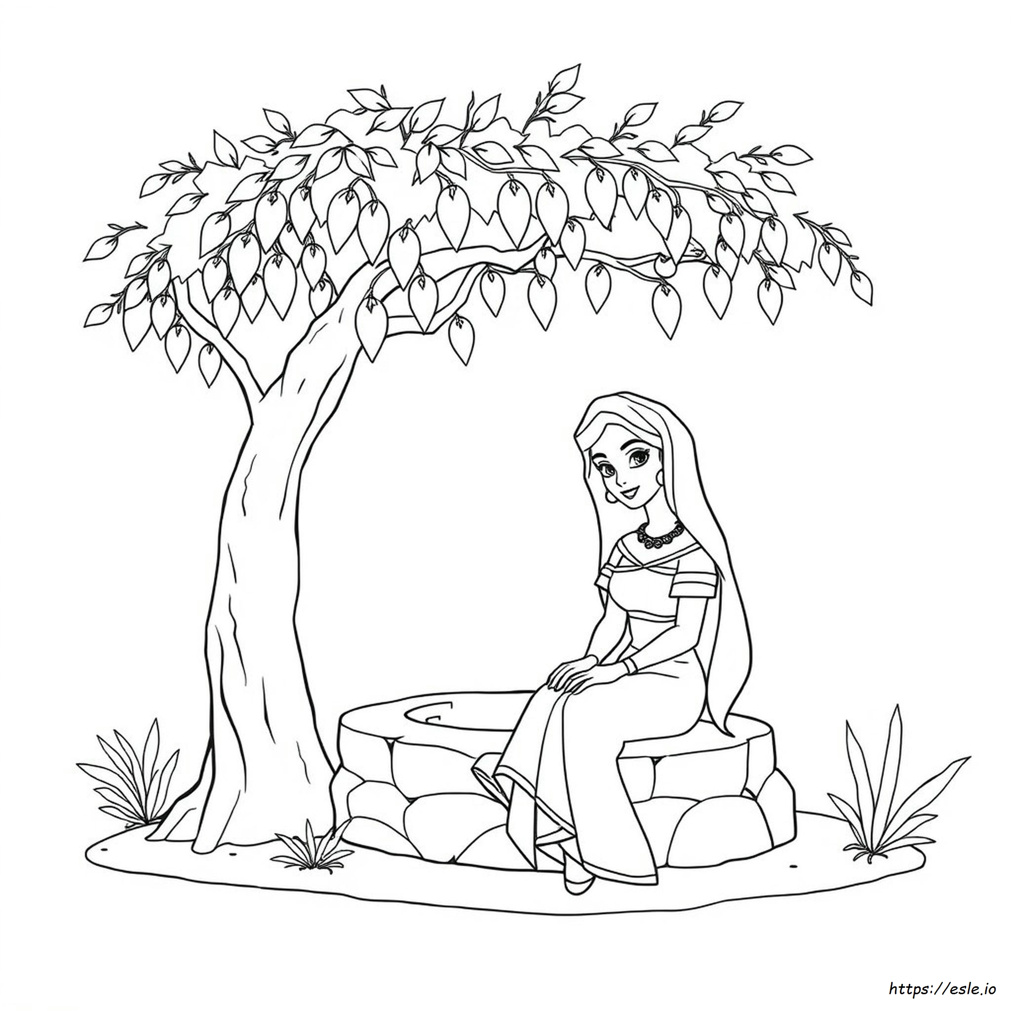 Coloring Page Of Princess Jasmine
