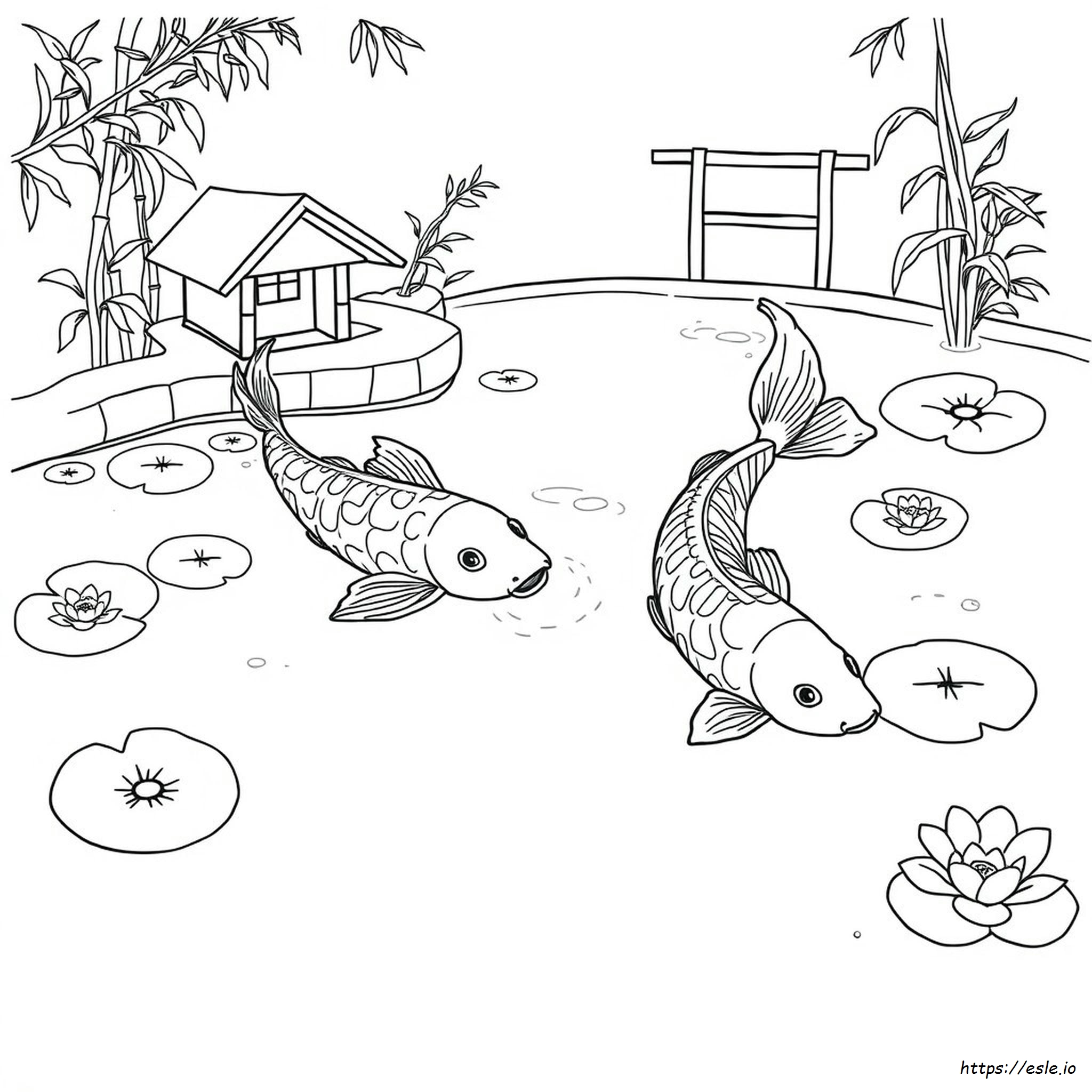 Koi Coloring Pages For Adults