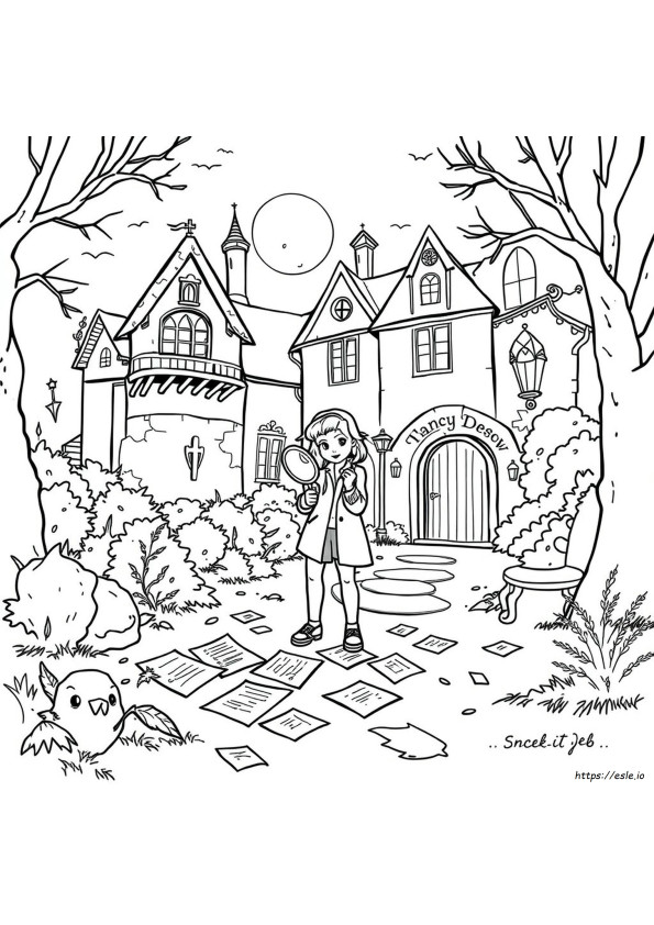 Nancy Drew Värityskuvat