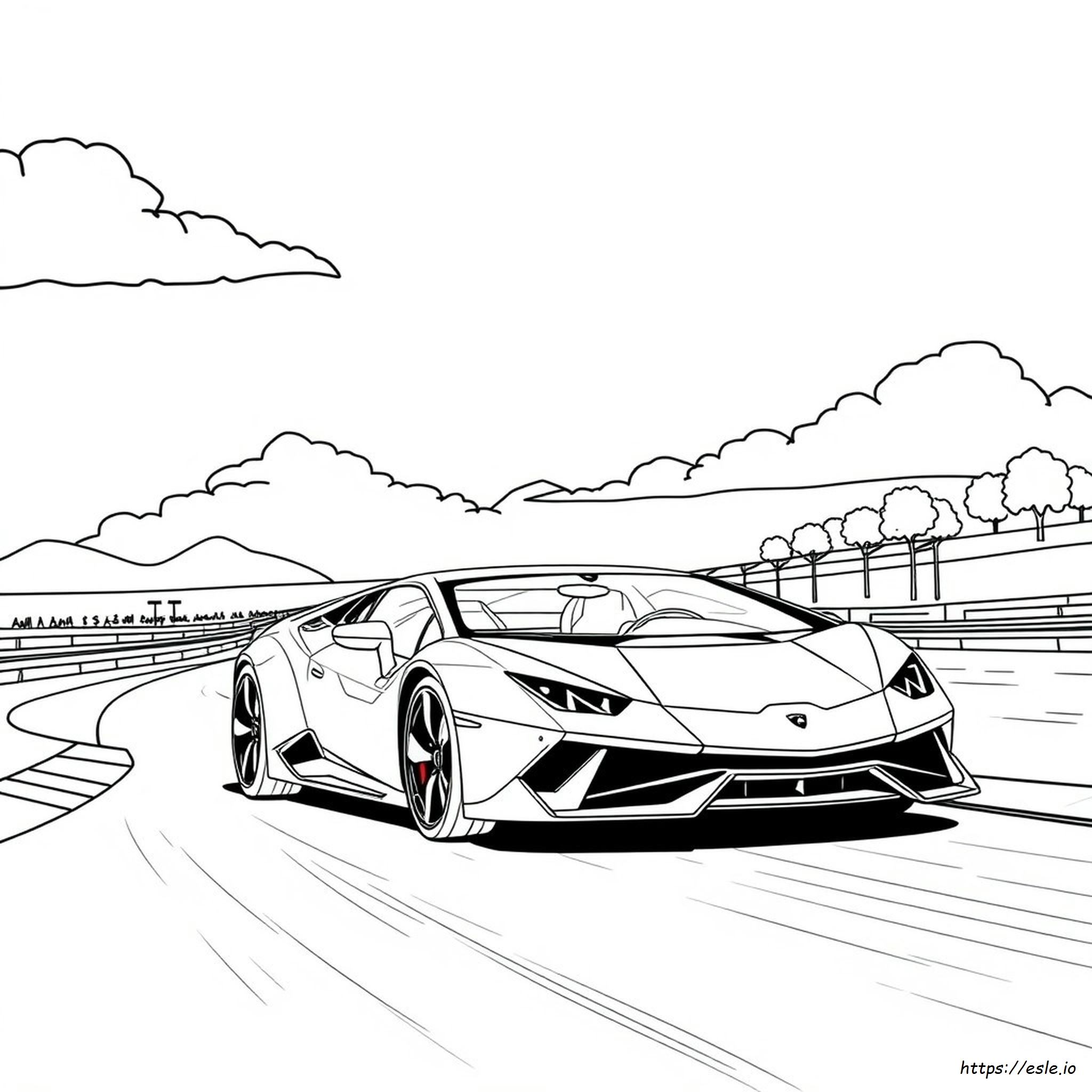 Coloriage Lamborghini Sto