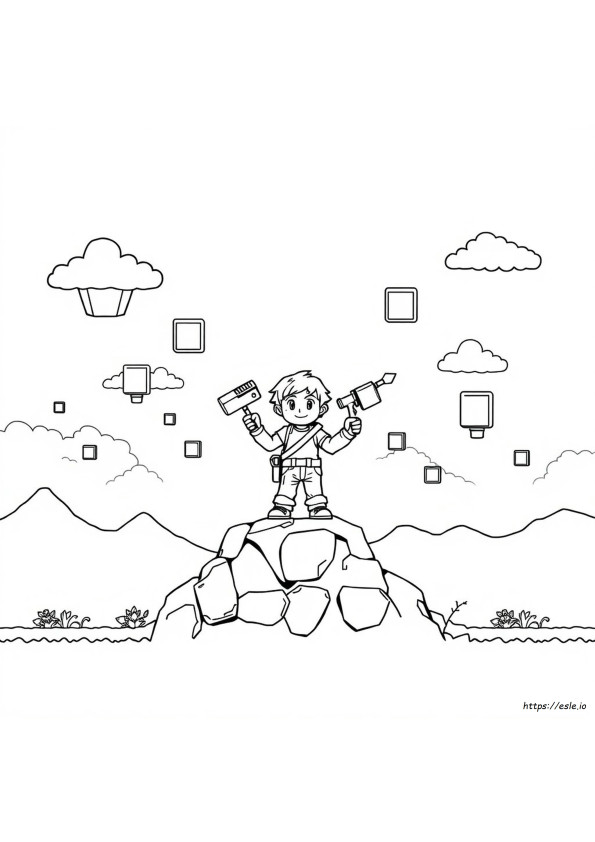 Terraria Colouring Pages